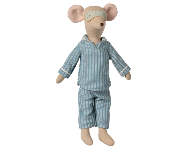 Medium Maus im Pyjama - 33 cm – Bild 2
