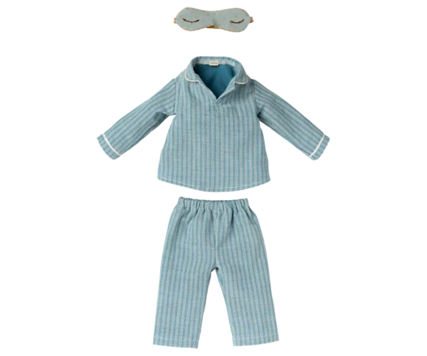 Medium Maus im Pyjama - 33 cm – Bild 3