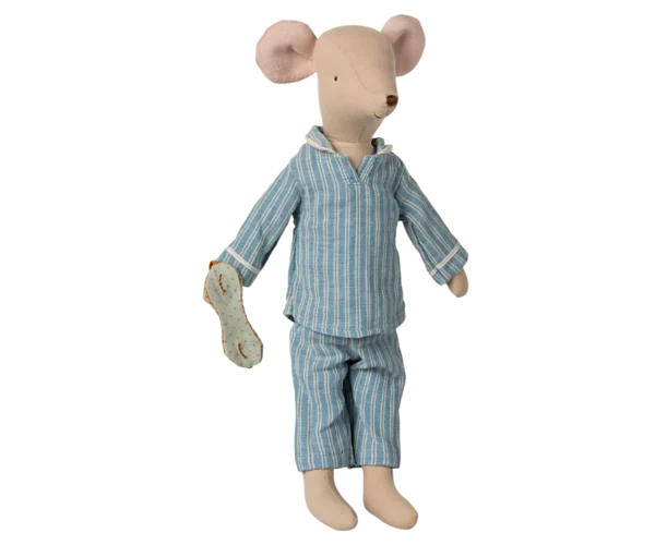 Medium Maus im Pyjama - 33 cm