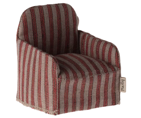 Sessel für die Mäuse - rot gestreift