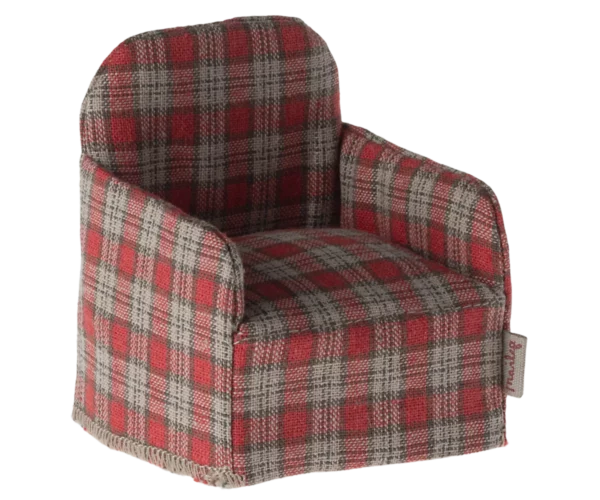 Sessel für die Mäuse - rot kariert