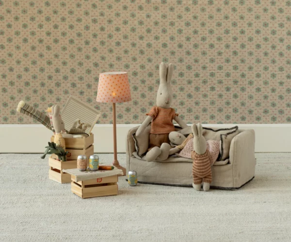 Großes Sofa - beige-schwarz – Bild 4