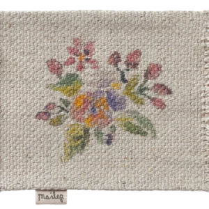 Teppich mit Blumen, klein - 9 x 6,5 cm