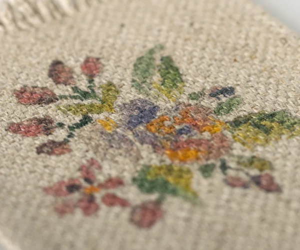 Teppich mit Blumen, klein - 9 x 6,5 cm – Bild 2