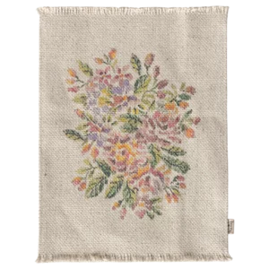 Teppich mit Blumen, Large - 21 x 15,5 cm