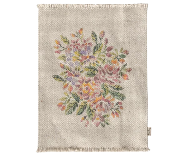 Teppich mit Blumen, Large - 21 x 15,5 cm