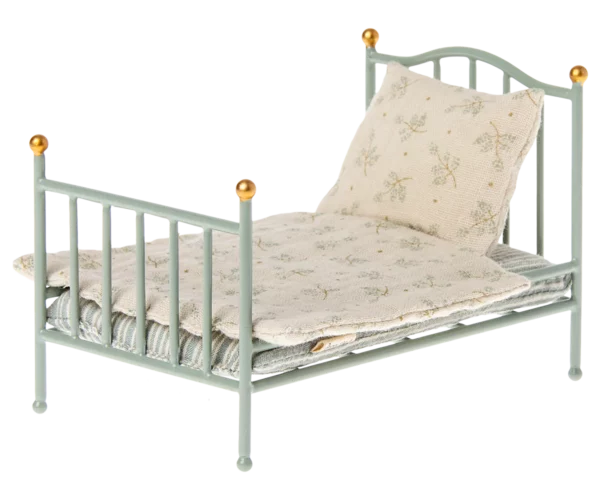 Metallbett für die Mäuse - hellblau