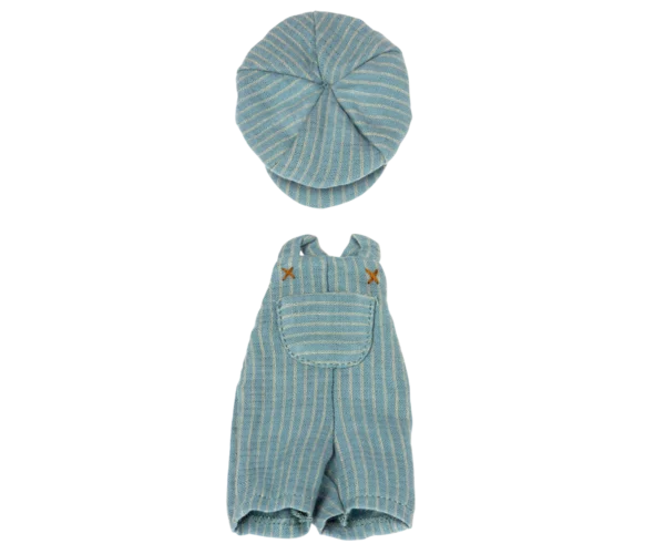 Latzhose und Mütze für Teddy Junior
