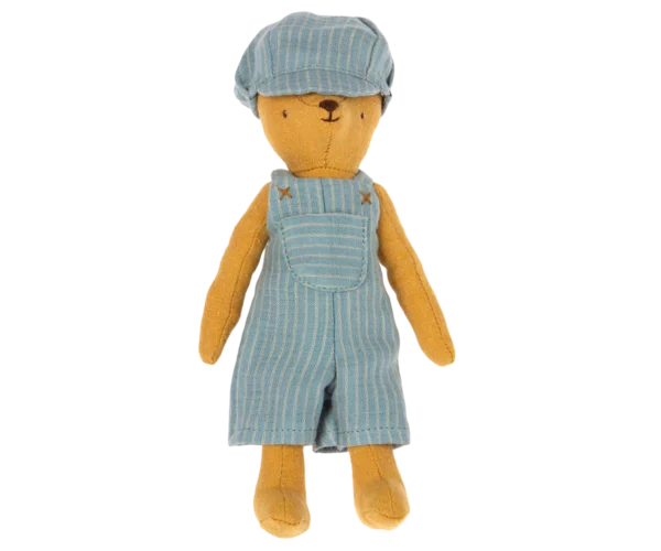 Latzhose und Mütze für Teddy Junior – Bild 4