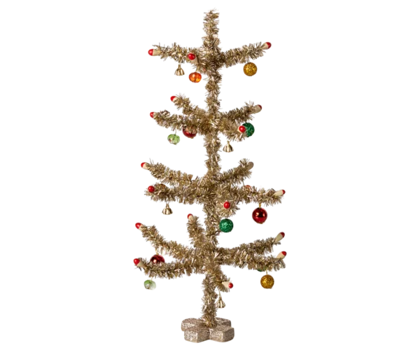 Großer Weihnachtsbaum 25cm - Goldglitter