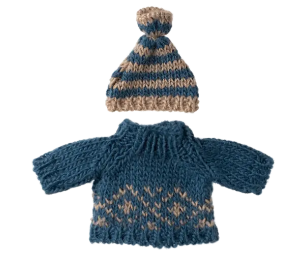 Pulli und Mütze für Papa Maus