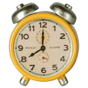 Wecker für die Mäuse - Farbe gelb