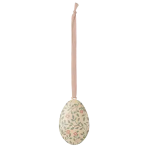 Osterei-Anhänger - Zweige oliv