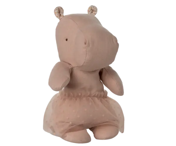 Nilpferd rosa, 23cm mit Tütü – Bild 3