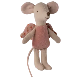 Engelmaus rosa, kleine Schwester 11cm