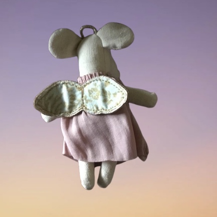 Engelmaus, Little sister, nur 9,5 cm ‼️ im Koffer