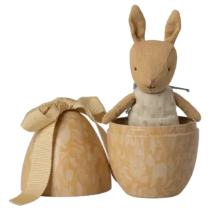 Osterei gelb, mit Micro-Häschen