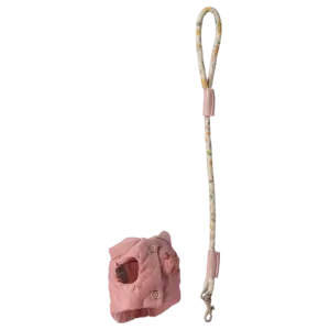 Geschirr, rosa mit Leine