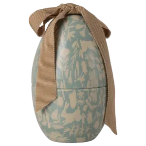 Osterei aus Metall, 11 cm, dusty blau