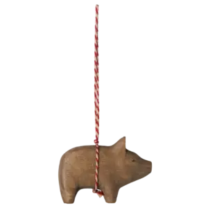 Anhänger Holzschweinchen Natur